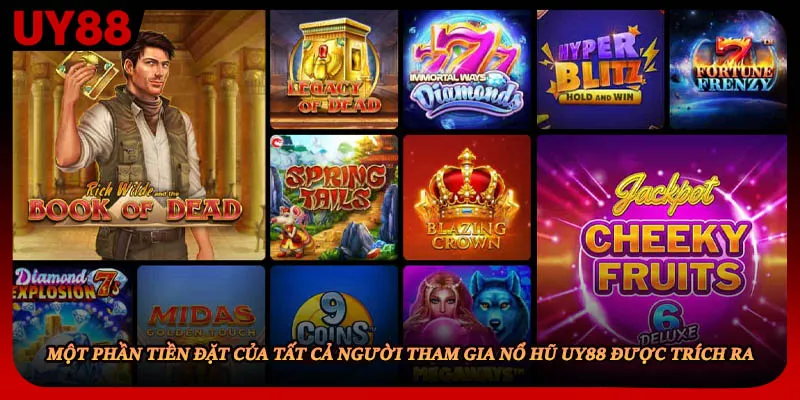 Một phần tiền đặt của tất cả người tham gia nổ hũ UY88 được trích ra 